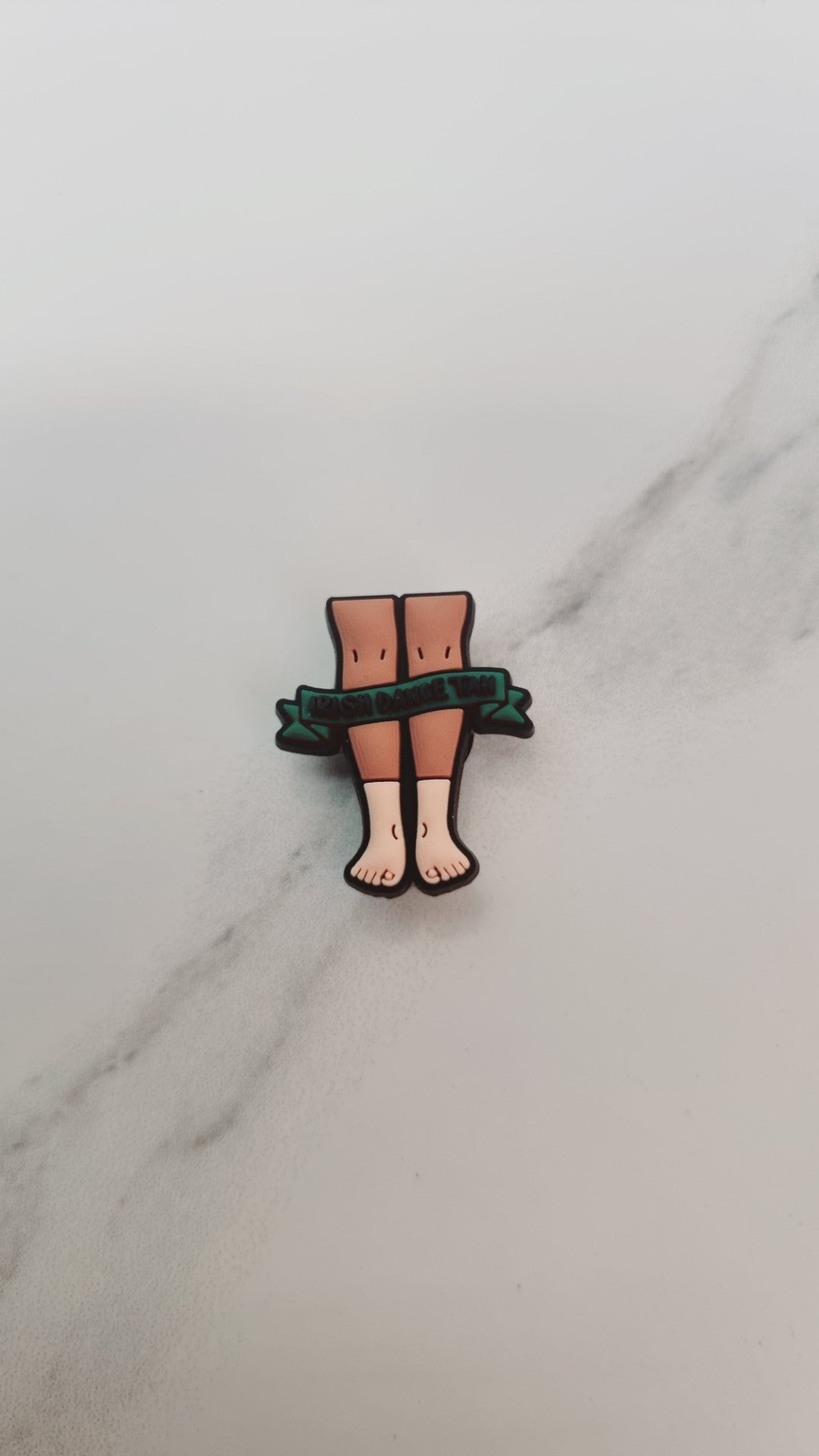 Lucky Charm Tan Legs Irish Dance Croc Charm – Irish Dance Croc Charm or Accessory by ReelCharmDesigns