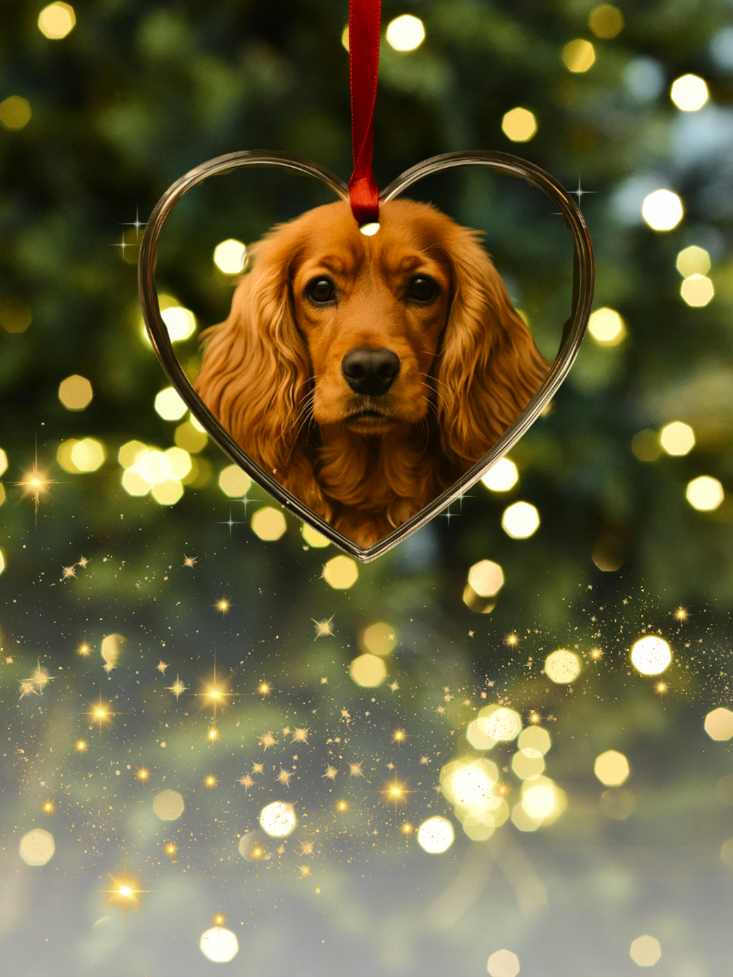 Personalised Photo Glass Crystal Christmas Ornament