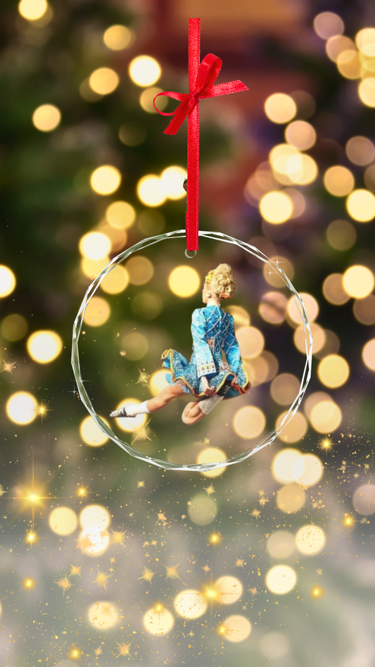 Personalised Photo Glass Crystal Christmas Ornament
