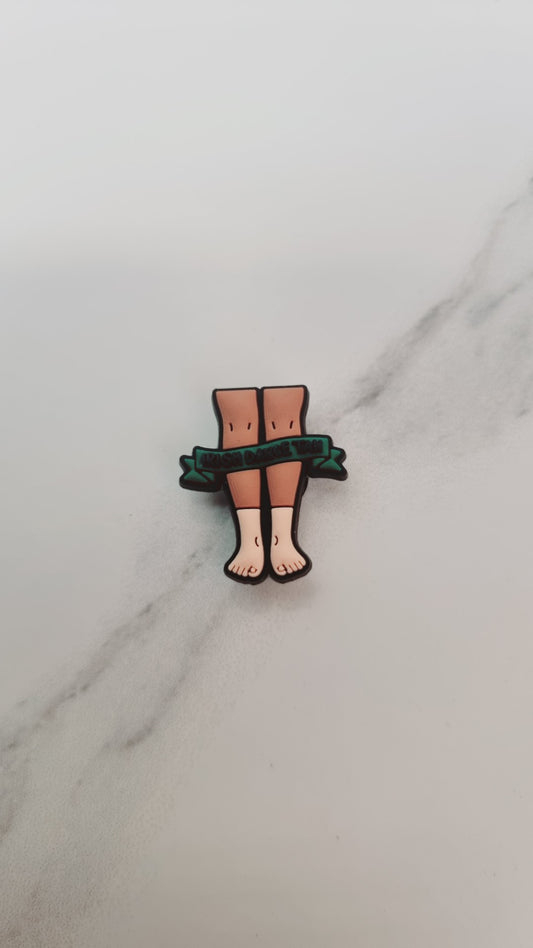 Lucky Charm Tan Legs Irish Dance Croc Charm